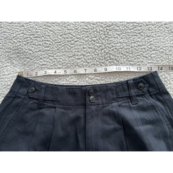 MADEWELL The Harlow Wide-Leg Lightweight Twill Pants Black Women’s Size 2P - Picture 14 of 16